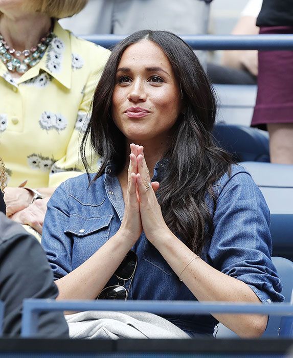 meghan claps for serena us open
