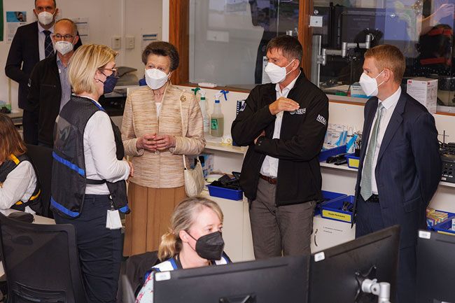 Princess Anne visits the Beehive