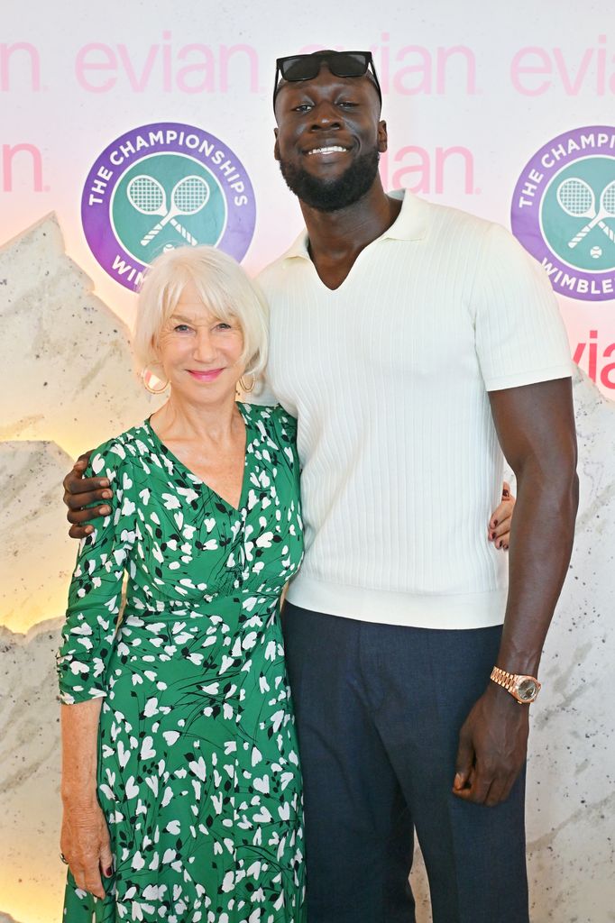 dame helen mirren and stormzy at wimbledon