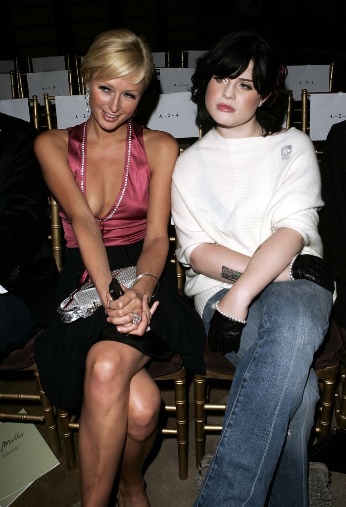  Paris Hilton and singer Kelly Osbourne attend the Kai Milla Spring 2006 fashion show in 2005