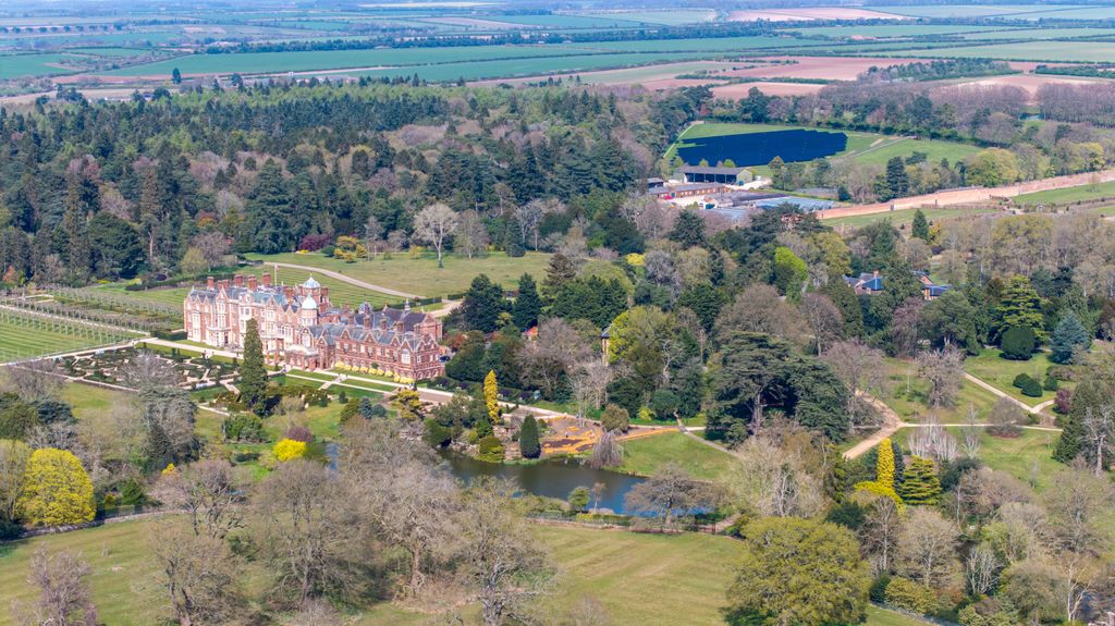 sandringham house with solar farm 