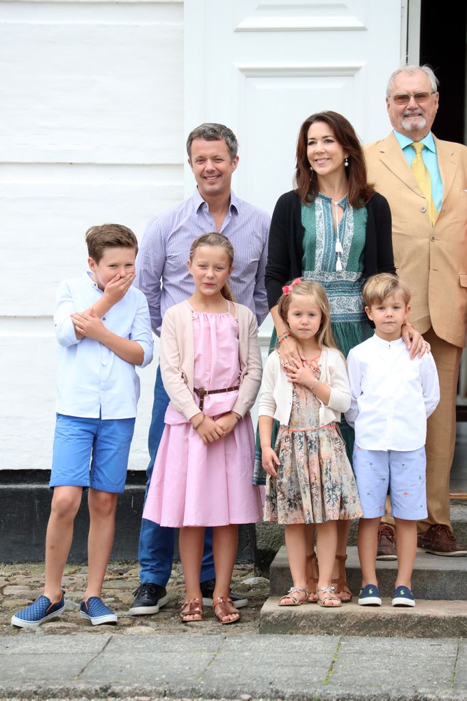 The annual summer photo call for The Danish Royal Family at Grasten Castle