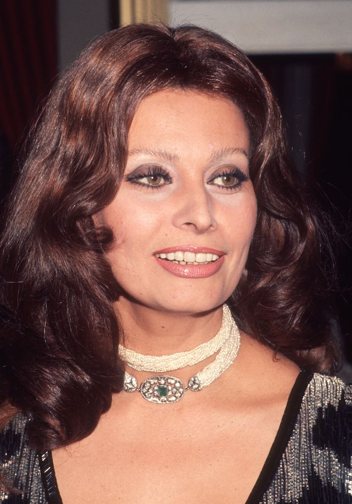 Italian actress Sophia Loren attends the 29th Annual Golden Globe awards at the Beverly Hilton Hotel, Beverly Hills, California, January 28, 1977. (Photo by Ron Galella/Ron Galella Collection via Getty Images)