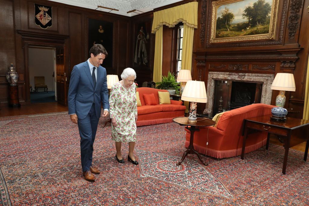 Queen Elizabeth held an audience with Justin Trudeau at the Palace of Holyroodhouse in 2017