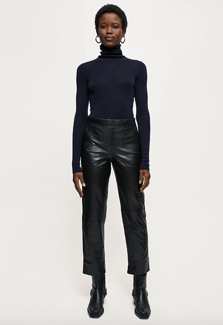 jigsaw leather trousers august