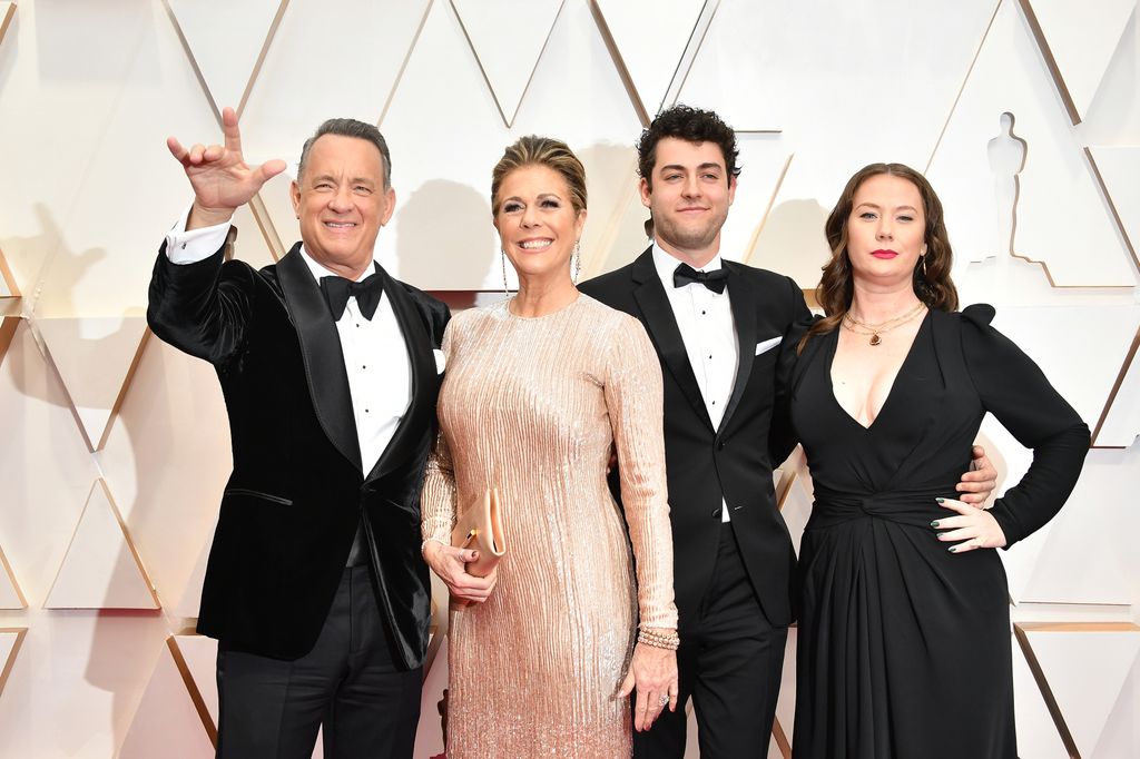 Tom Hanks, Rita Wilson, Truman Theodore Hanks, and Elizabeth Hanks attend the 92nd Annual Academy Awards 