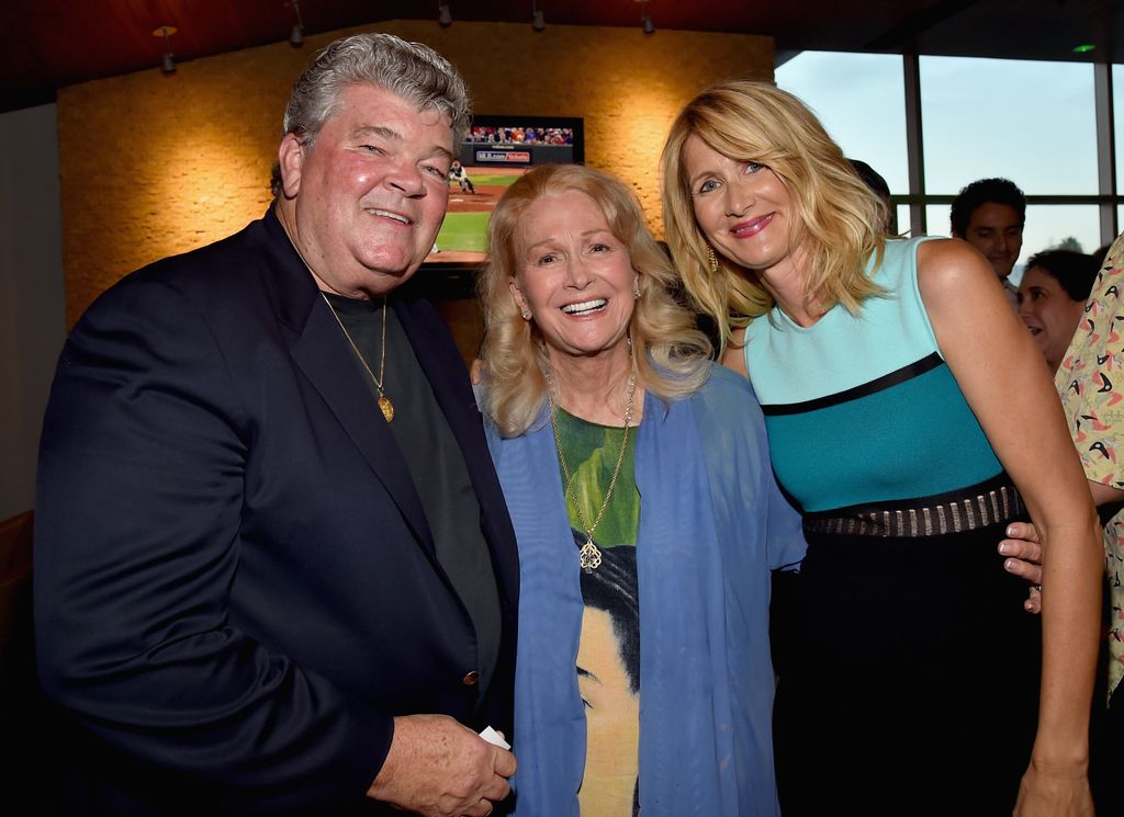 Actors Robert Charles Hunter, Diane Ladd and Laura Dern attend a special screening of "99 Homes" on August 31, 2015 in Los Angeles, California.
