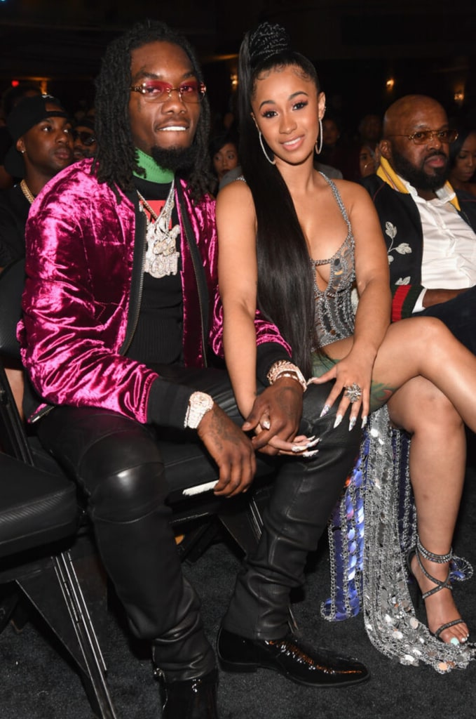 Cardi and Offset sat together
