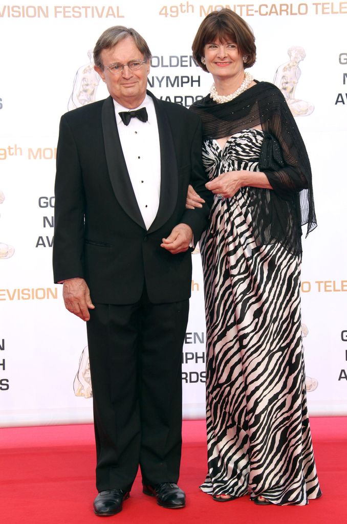 David McCallum and wife Katherine Carpenter at Monte Carlo Television Festival in 2009