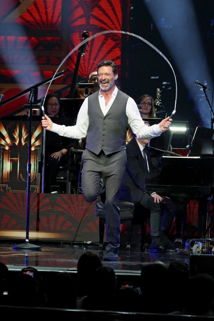 Hugh Jackman performs onstage during Hugh Jackman: From New York, With Love at Radio City Music Hall on January 24, 2025 in New York City