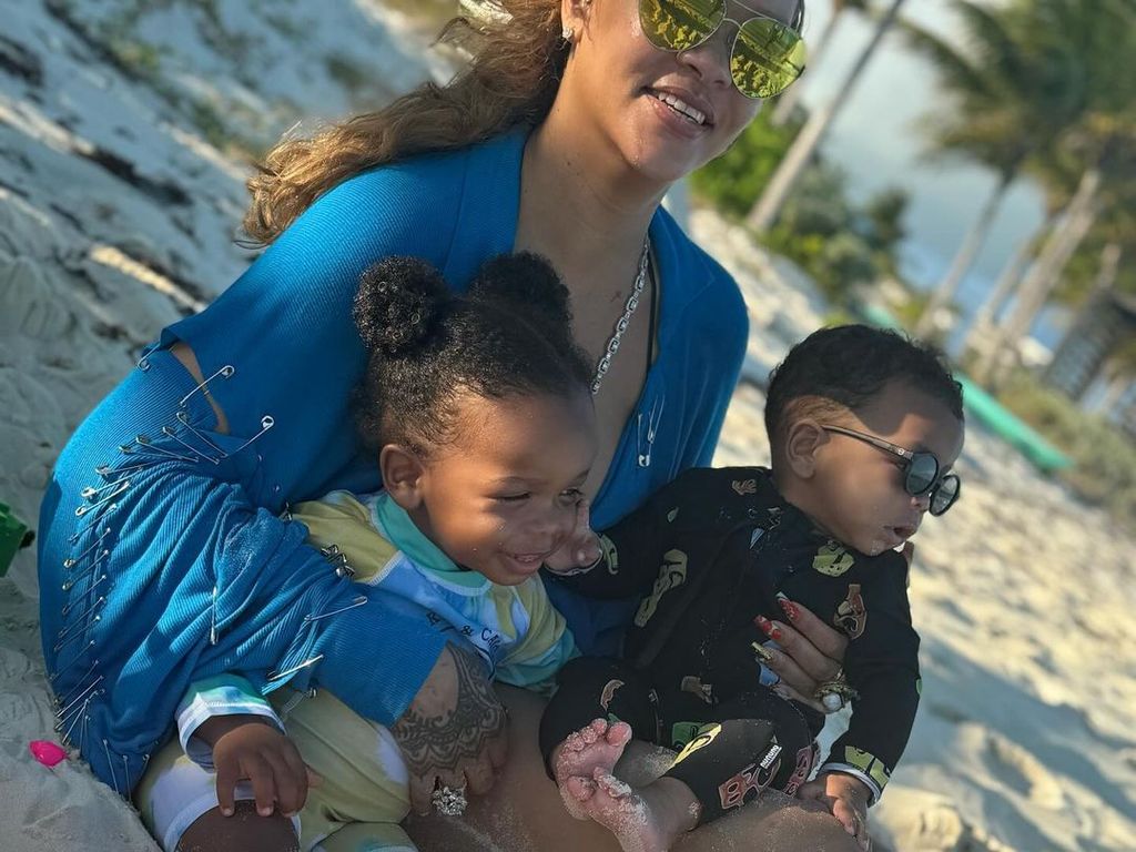 Rihanna's adorable sons RZA and Riot Rose steal the show in new photos ...