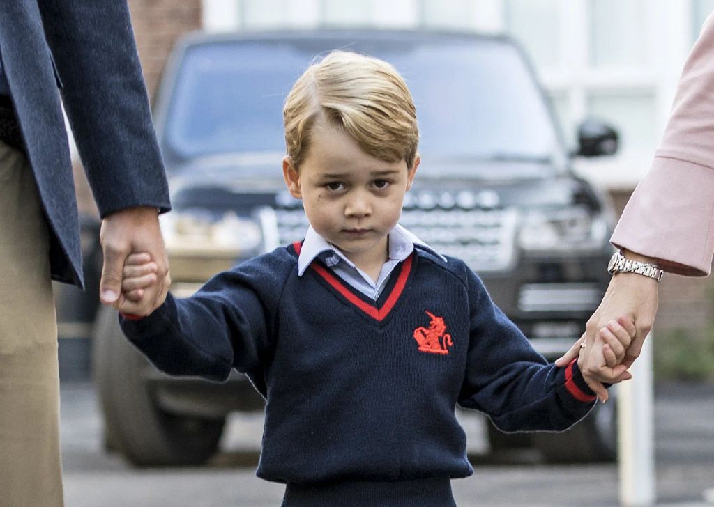 Young Prince George in school uniform