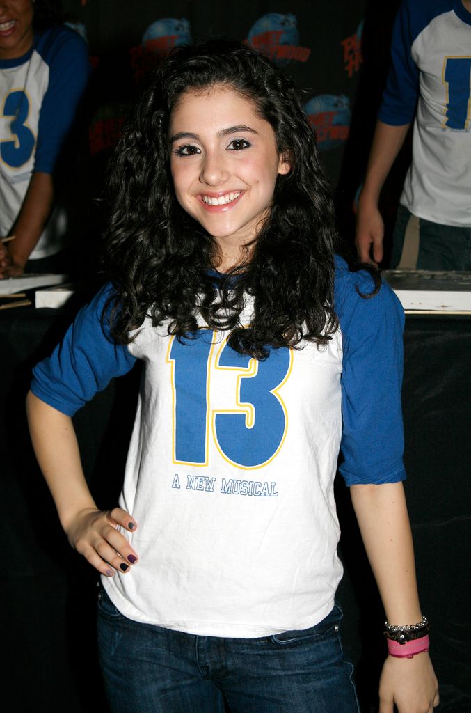 Ariana Grande attending the Cast of the Broadway Musical 13 Handprint Ceremony at Planet Hollywood in New York City. October 30th, 2008