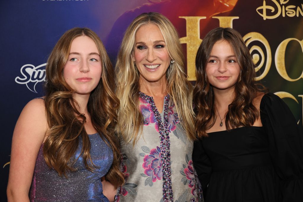 Marion Loretta Elwell Broderick, Sarah Jessica Parker and Tabitha Hodge Broderick attend at Disney's "Hocus Pocus 2" premiere at AMC Lincoln Square Theater on September 27, 2022 in New York City