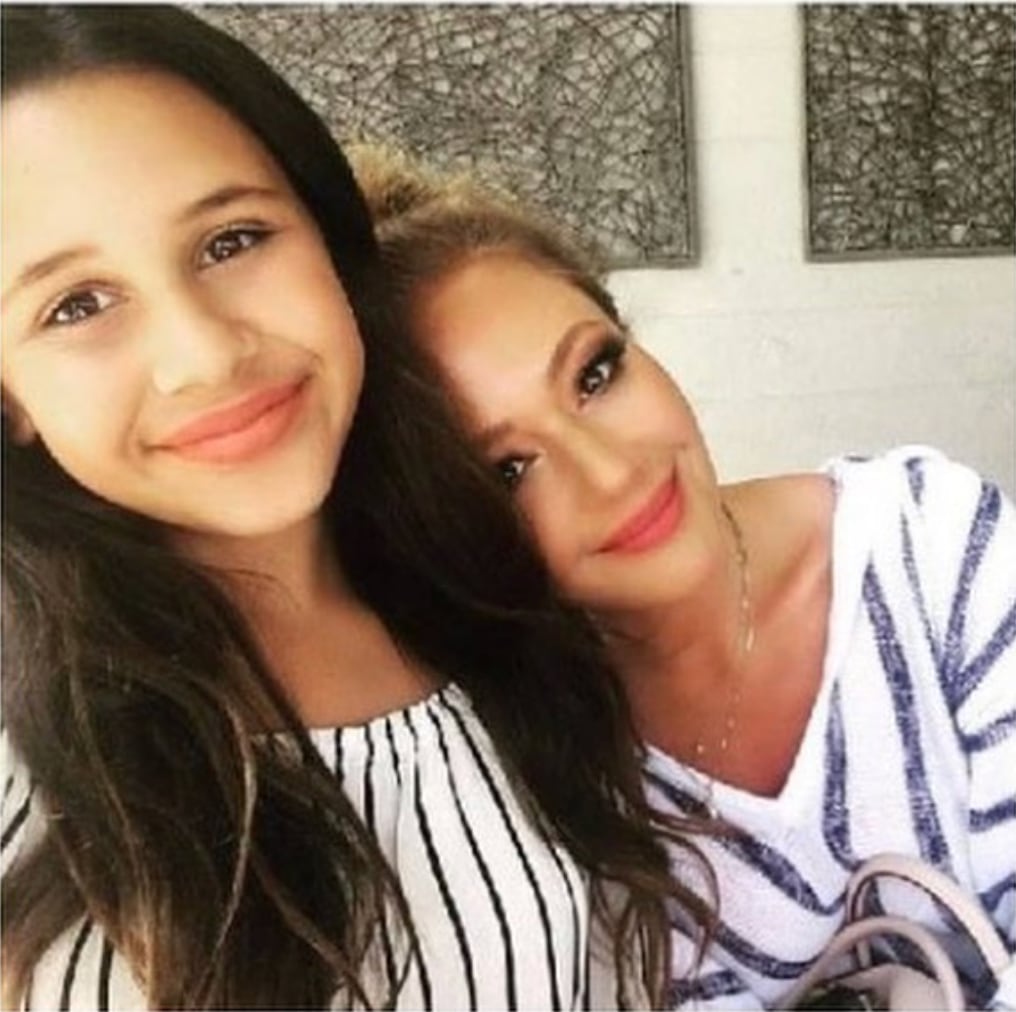 Selfie shared by Leah Remini on Instagram featuring her daughter Sofia Bella Pagán