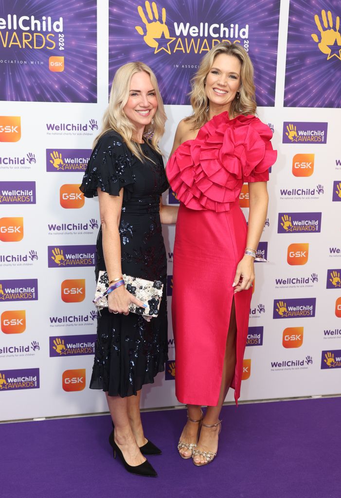 Rosie Nixon and Charlotte Hawkins at WellChild Awards