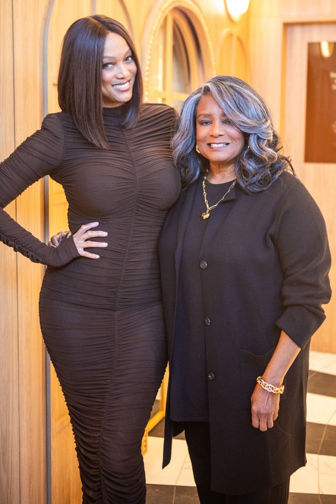 Tyra bought her mom to the opening 