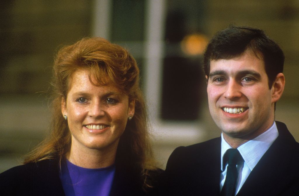 Sarah Ferguson smiling next to Andrew Mountbatten-Windsor smiling