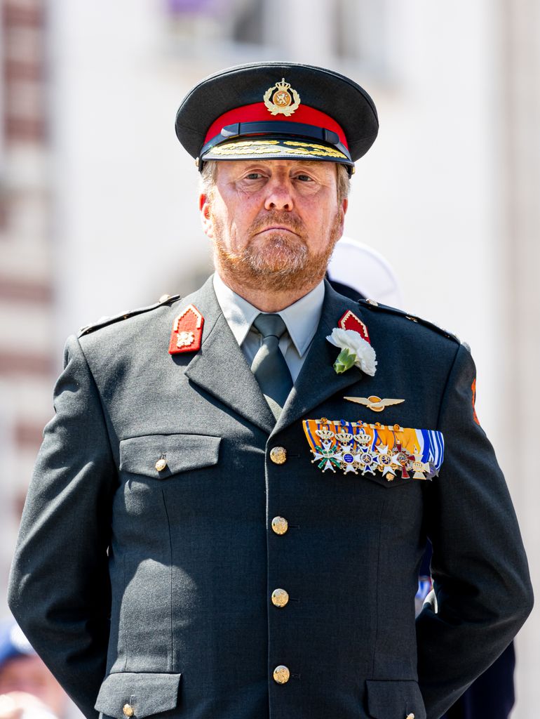 King Willem-Alexander in a military uniform