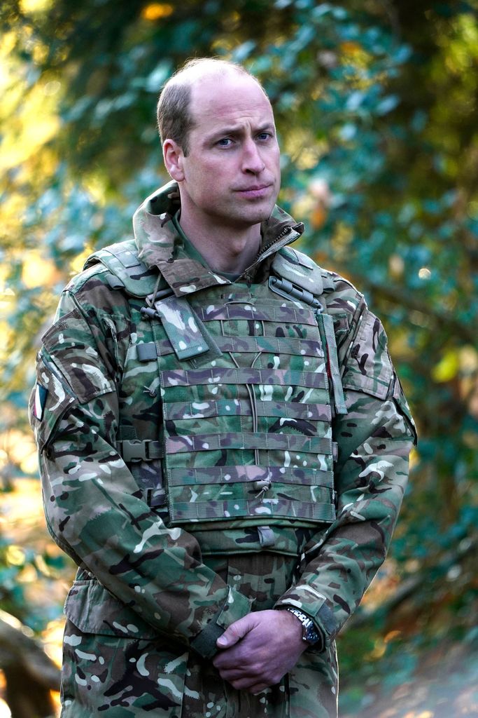 Prince William in camouflage 