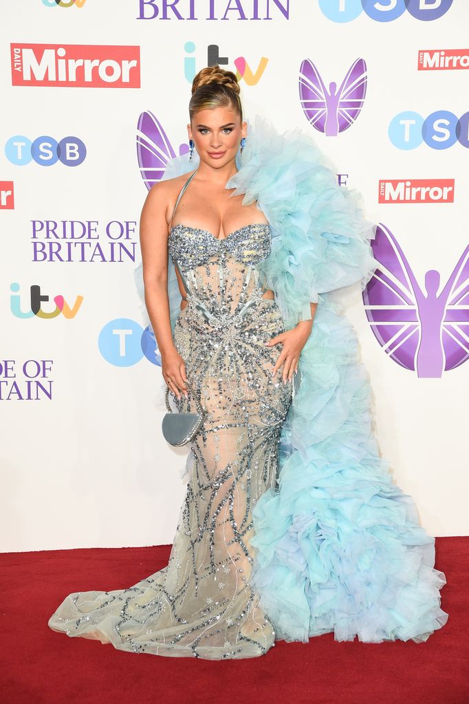 Liberty Poole arrives at the Pride Of Britain Awards 2023 at Grosvenor House on October 08, 2023 in London, England.