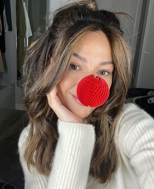 Michelle Keegan showing off her new shorter hair for Comic Relief