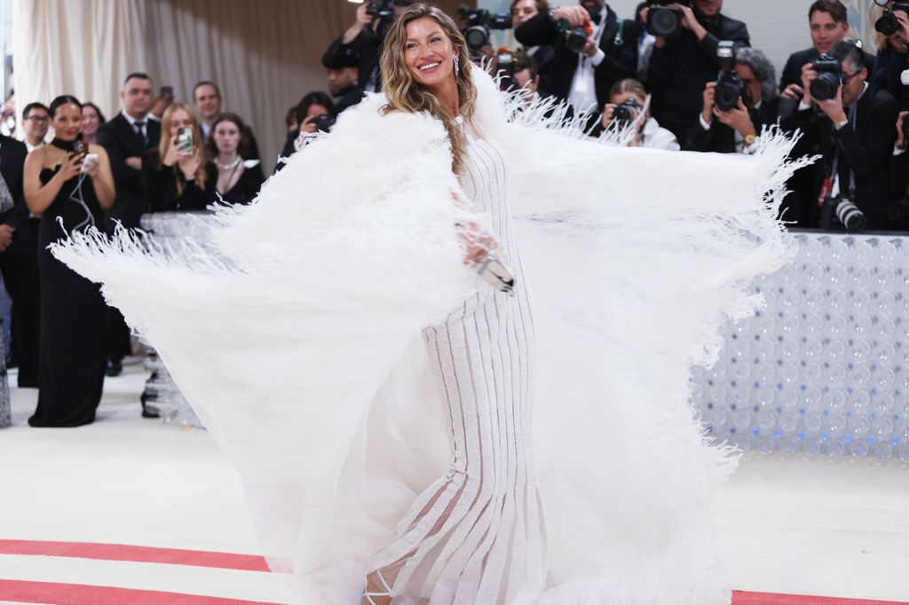 Gisele Bundchen at the 2023 Met Gala: Karl Lagerfeld: A Line of Beauty held at the Metropolitan Museum of Art on May 1, 2023 in New York, New York