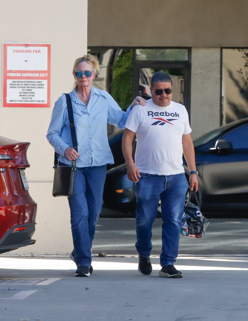 Cybill Shepherd is seen running errands with her assistant in Los Angeles