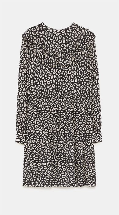 leopard print dress zara