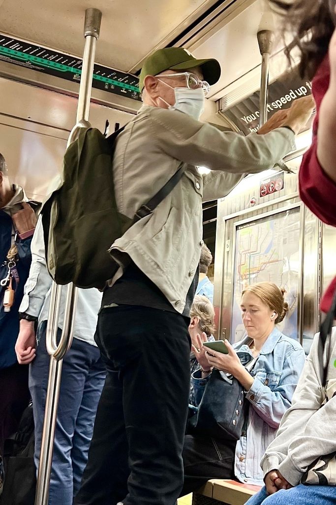 Hollywood star Tom Hanks hopped on a train in Manhattan