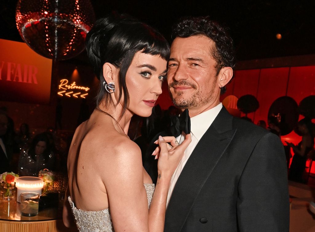 Katy Perry and Orlando Bloom hug