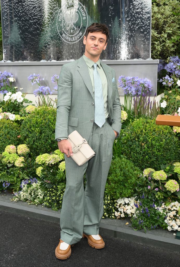 Tom Daley attends day three of the Wimbledon Tennis Championships