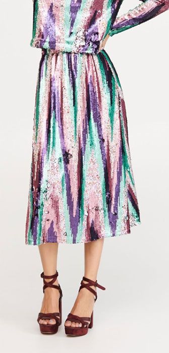 SEQUINED RESERVED SKIRT