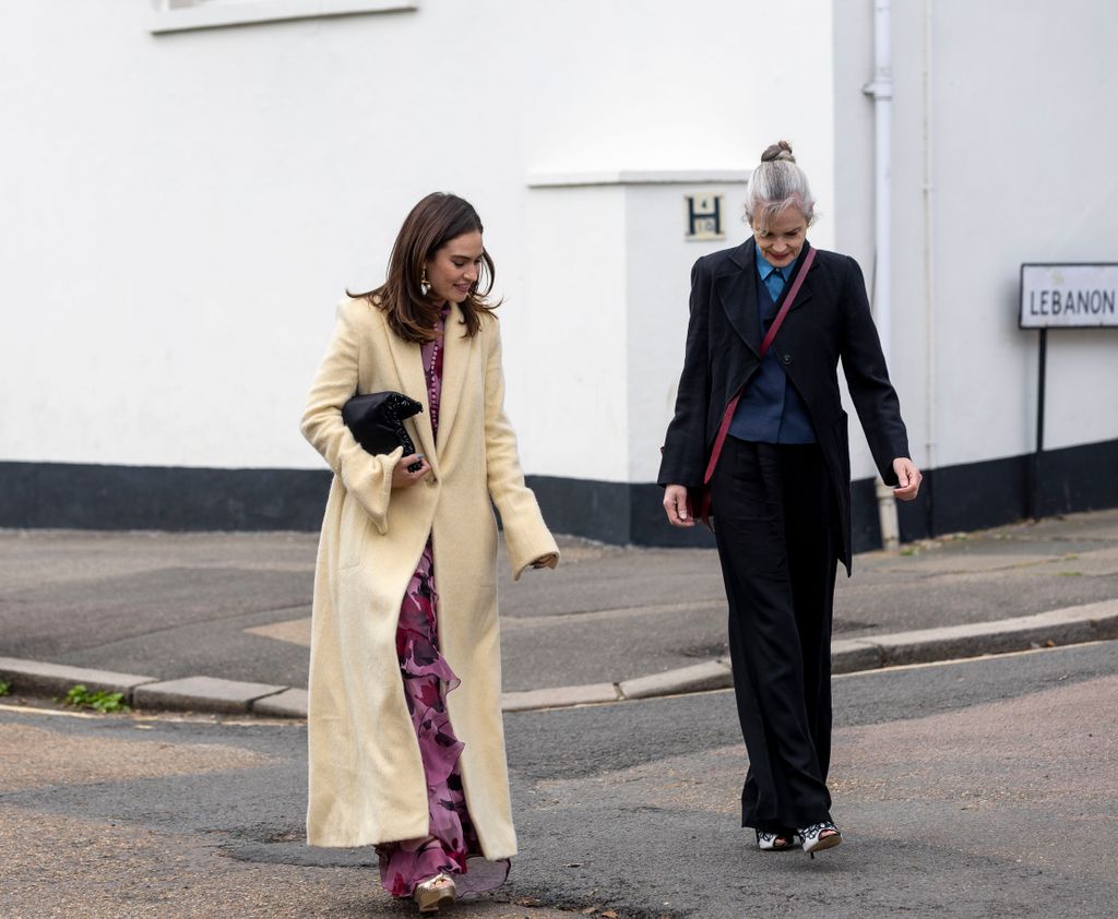 Actress Lily James was also in attendance