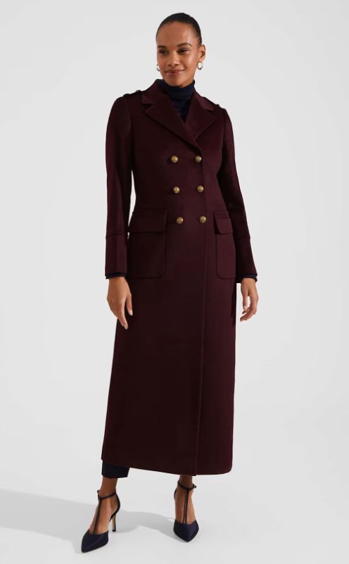 Bianca Maxi Wool Coat by Hobbs London