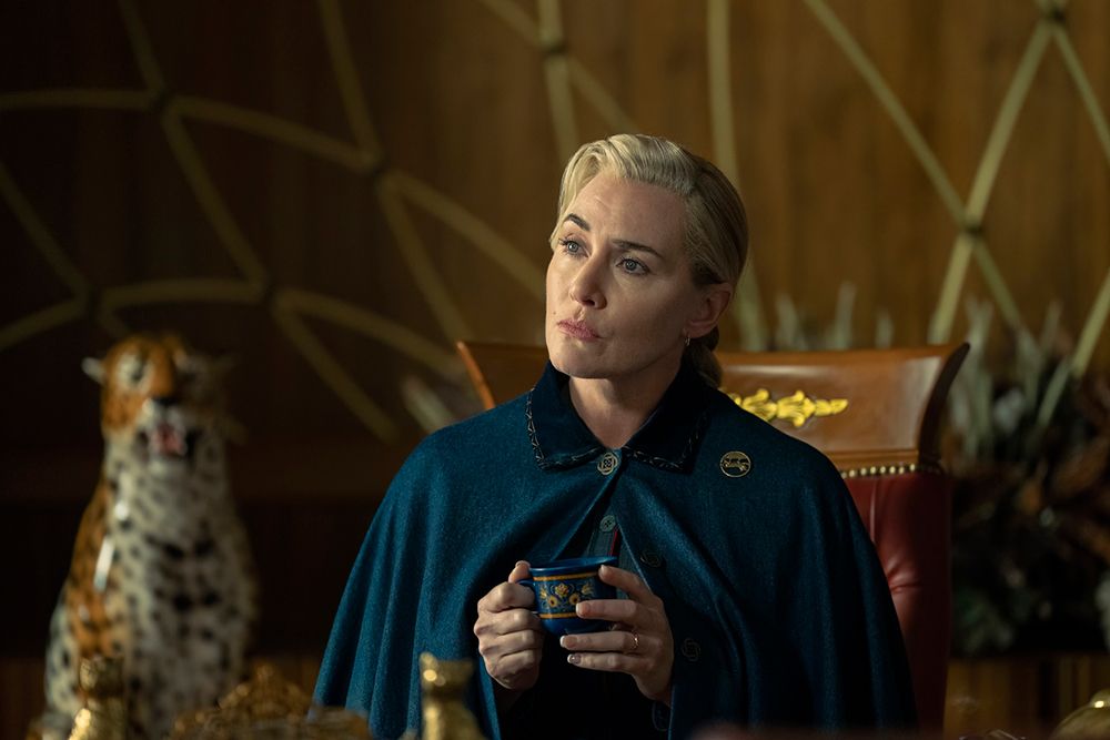 Kate Winslet as the Chancellor in The Regime 