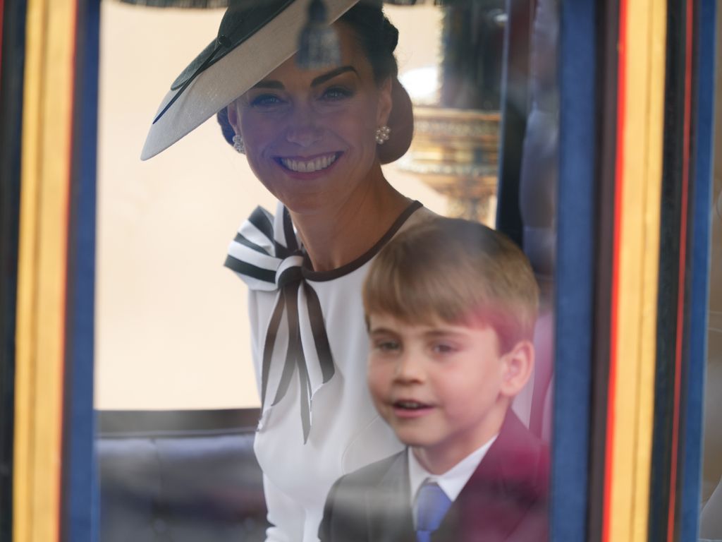 princess kate prince louis trooping the colour 2024