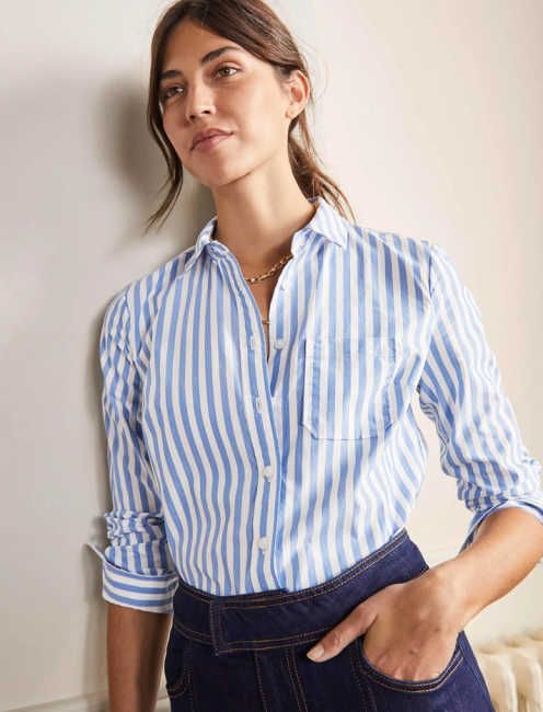 meghan markle summer style staples button down