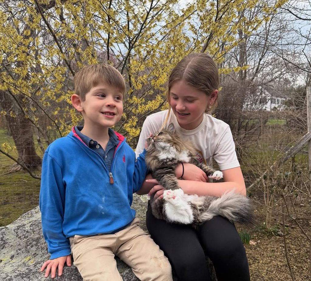 Jenna Bush Hager's son smiles with his kitten and big sister