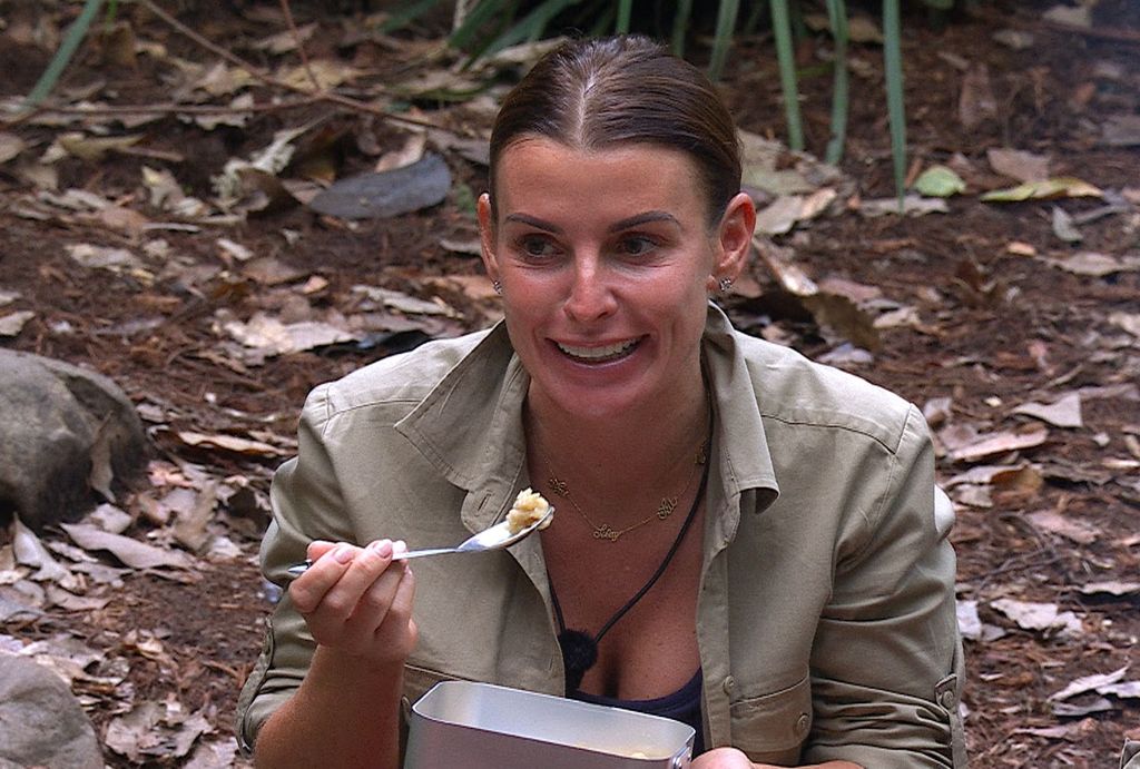 Coleen Rooney has been spotted with her favourite name necklace on 'I'm a Celebrity...Get Me Out of Here!' 