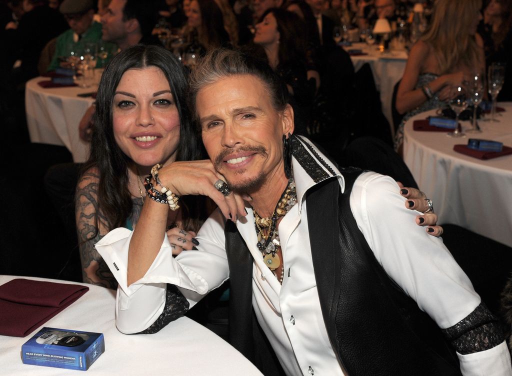 Mia Tyler and Steven Tyler attend "Howard Stern's Birthday Bash" presented by SiriusXM, produced by Howard Stern Productions at Hammerstein Ballroom on January 31, 2014 in New York City.
