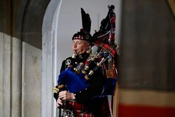 Pipe Major Burns played the lament at the Queen's funeral