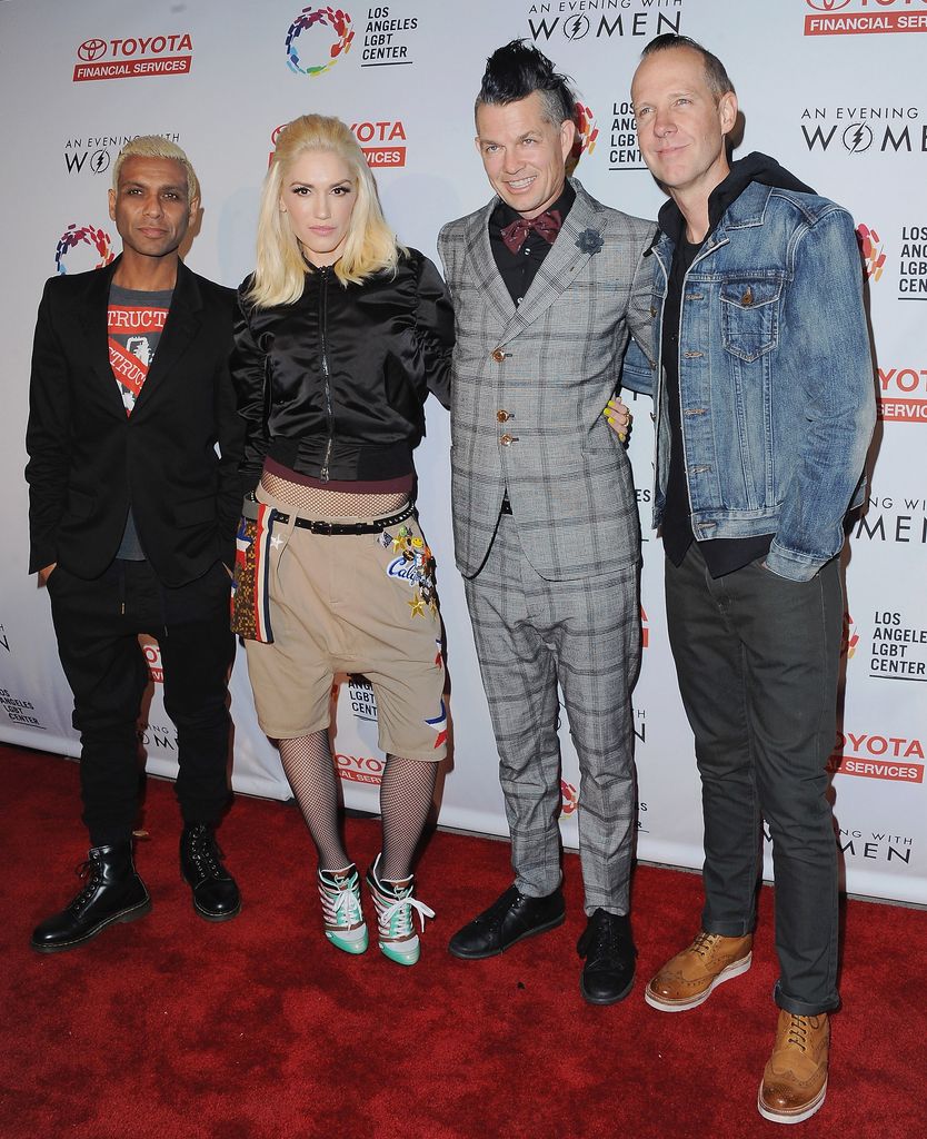 Tony Kanal, Gwen Stefani, Adrian Young and Tom Dumont of No Doubt 