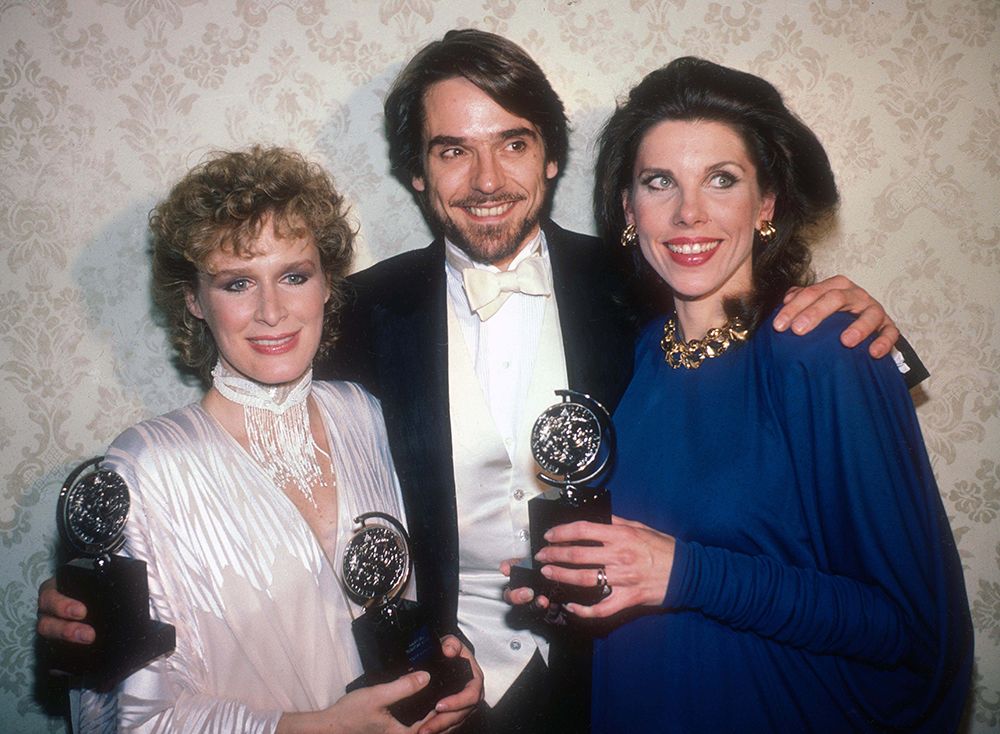 Christine Baranski with Glenn Close and Jeremy Irons