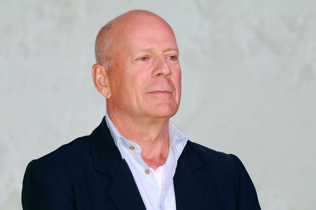 American actor Bruce Willis attends CocoBaba and Ushopal activity on November 4, 2019 in Shanghai, China