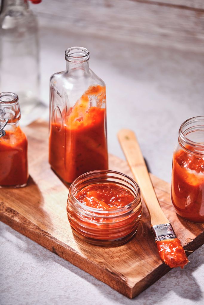 Picture of BBQ sauce in jars