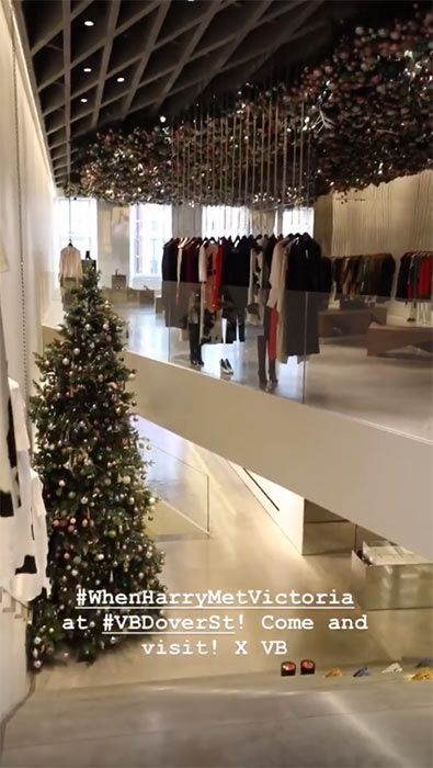 Victoria Beckham Christmas tree store
