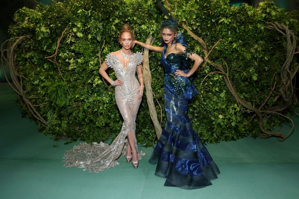 Co-Chairs Jennifer Lopez and Zendaya attend The 2024 Met Gala 