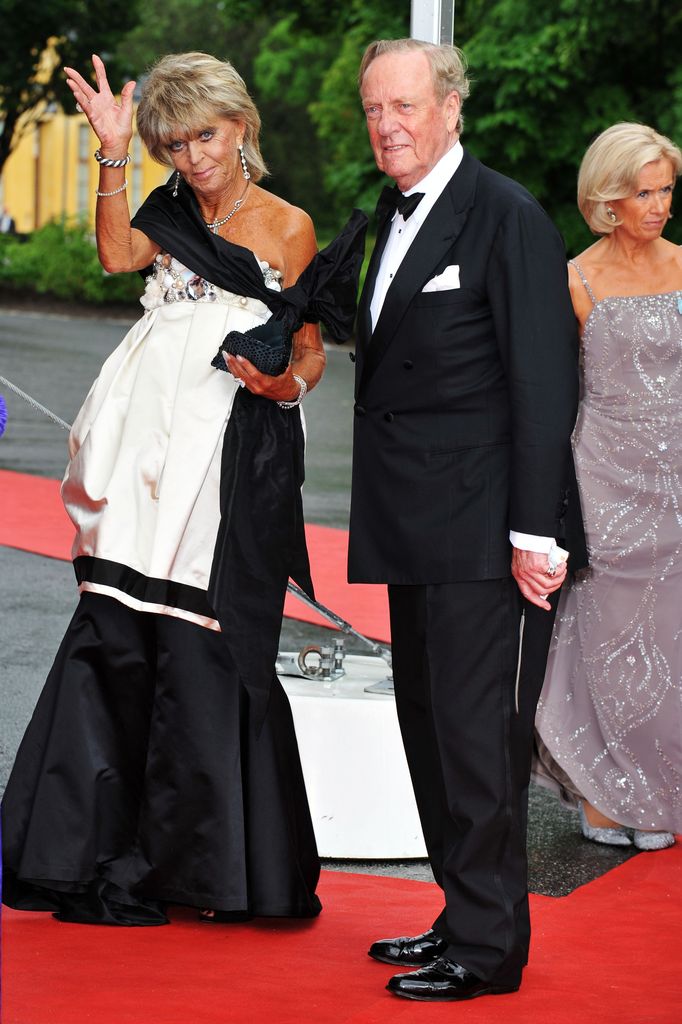Princess Birgitta walking with Prince Johann Georg
