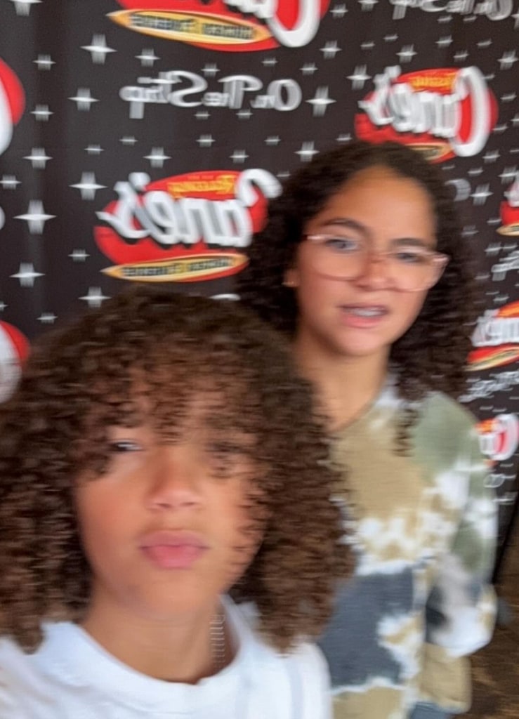 Selfie shared by Mariah Carey and Nick Cannon's son Moroccan with his twin sister Monroe on Instagram